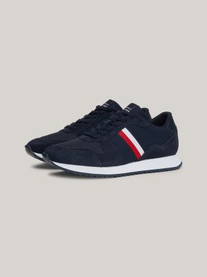 Signature Stripe Mix Panel Sneaker, Navy
