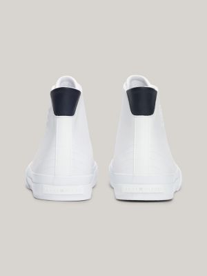   トミーヒルフィガー High-Top Lace-Up Sneaker High-Top Lace-Up TH Monogram Trainers | Black | Tommy Hilfiger