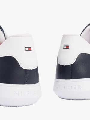 Stripe Leather Cupsole Sneaker