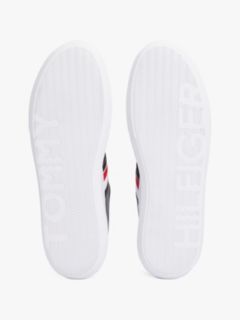 Stripe Leather Cupsole Sneaker — Navy 5