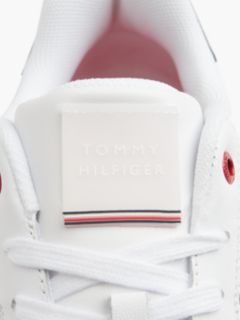Stripe Leather Cupsole Sneaker — White 6
