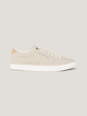 Tommy hilfiger best sale beige sneakers