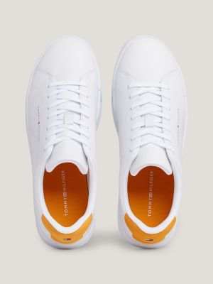 Tommy Logo Leather Cupsole Sneaker