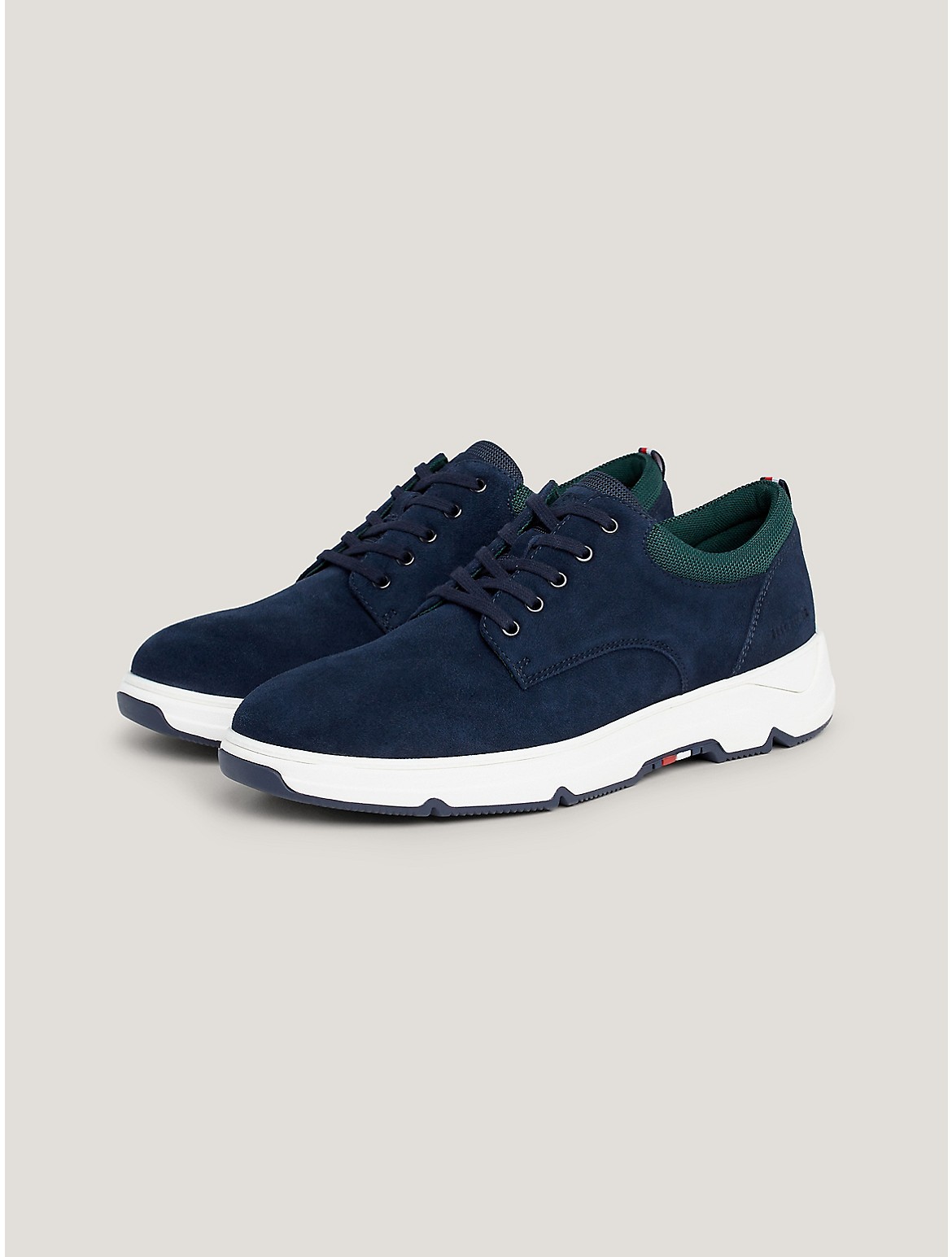 Shop Tommy Hilfiger Casual Suede Hybrid Sneaker In Navy