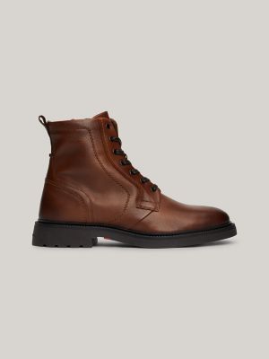 Lightweight Leather Lace Up Boot Tommy Hilfiger