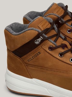 Tommy Hilfiger Hybrid Leather Boots Cognac Size 11M Like New MSRP $249.50 Hybrid Leather Boot | Tommy Hilfiger USA main image 2