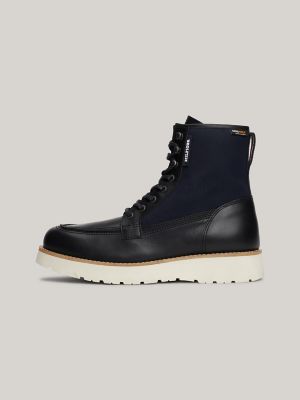 Workwear Hybrid Leather Boot | Tommy Hilfiger display picture 1