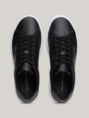 Tommy Logo Leather Cupsole Sneaker | Tommy Hilfiger USA