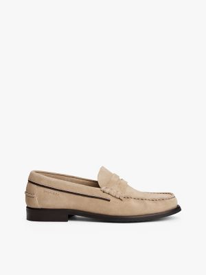 Hilfiger Suede Loafer, Beige