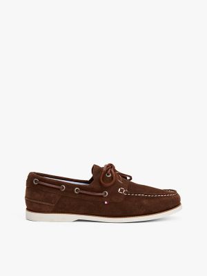 Suede Boat Shoes, Legacy Brown