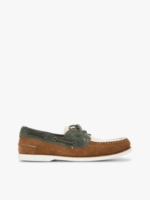 Suede Boat Shoes, Twilight Forest