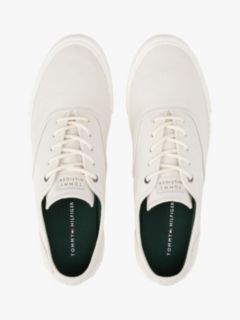 Embossed Logo Canvas Sneaker — Alabaster 3