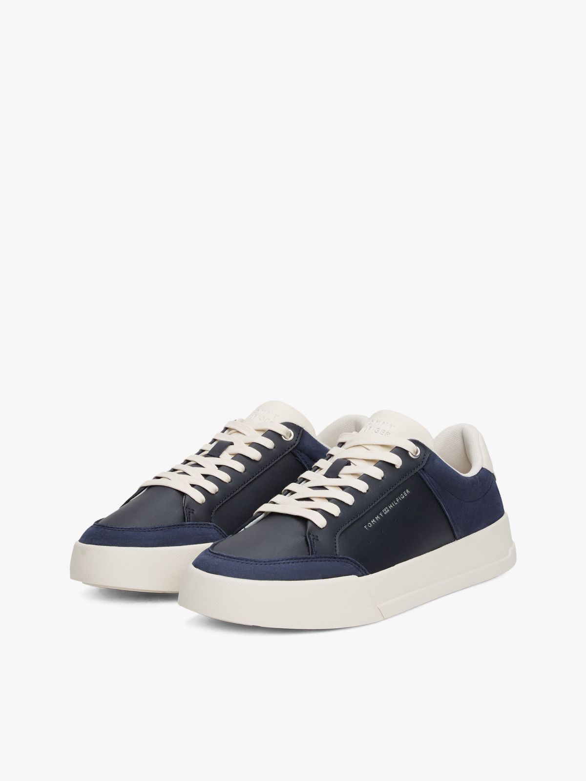 Tonal Logo Court Sneaker — Space Blue