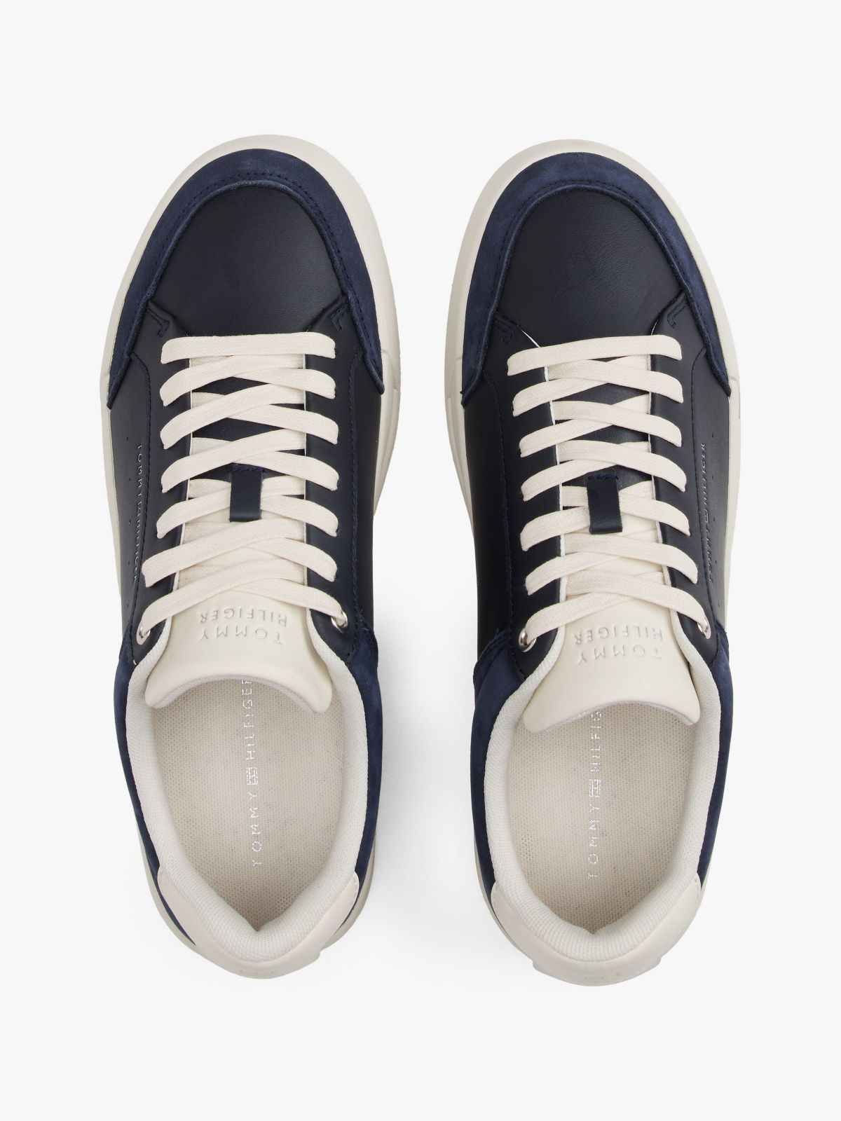Tonal Logo Court Sneaker — Space Blue