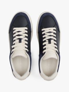 Tonal Logo Court Sneaker — Space Blue 3