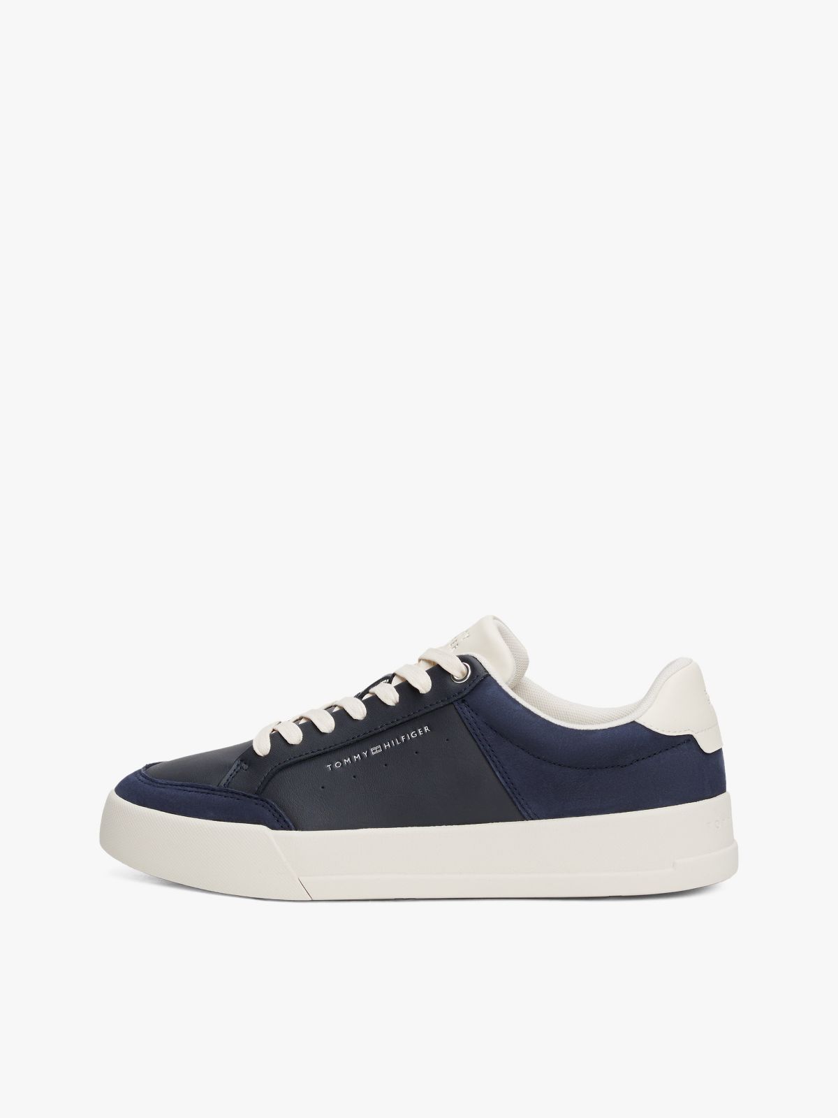 Tonal Logo Court Sneaker — Space Blue