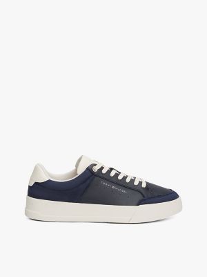 Tonal Logo Court Sneaker, Space Blue