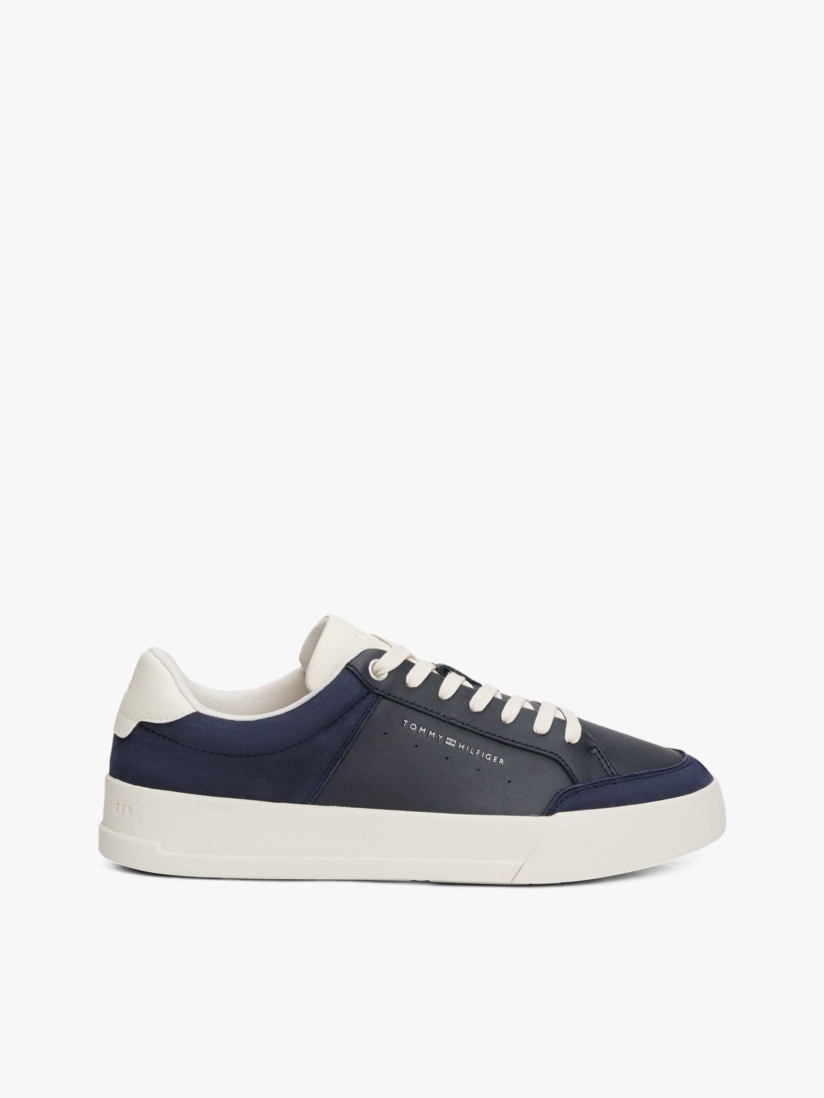 Tonal Logo Court Sneaker — Space Blue