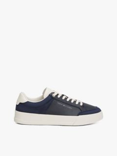 Tonal Logo Court Sneaker — Space Blue 1