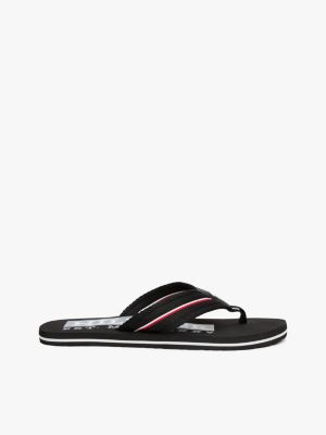 Signature Stripe Flip-Flop, Black