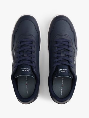 Мужские кроссовки Tommy Hilfiger Mixed Media Leather Court, цвет: Тёмно-синий — фото 3