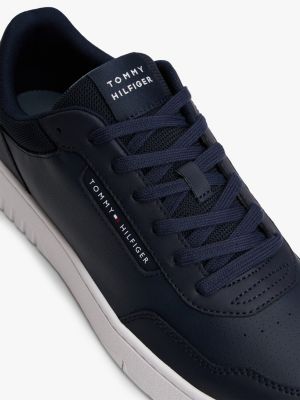 Mixed Media Leather Court Sneaker | Tommy Hilfiger