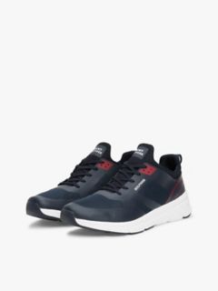 Mixed Media Runner Sneaker — Navy 2