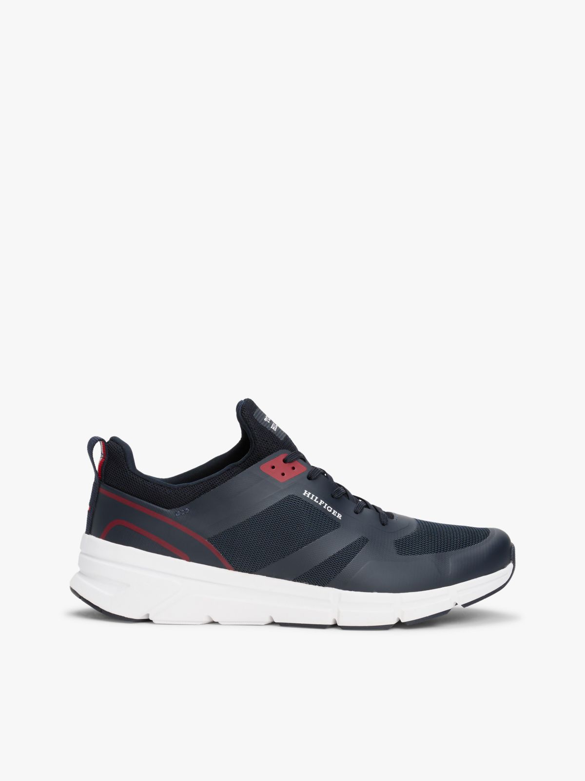 Mixed Media Runner Sneaker — Navy