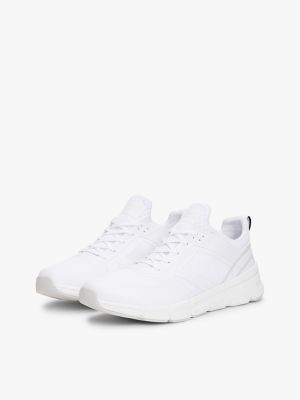 Mixed Media Runner Sneaker, White