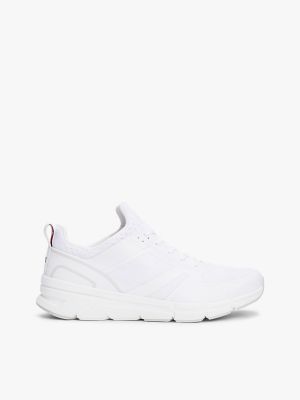 Mixed Media Runner Sneaker, White