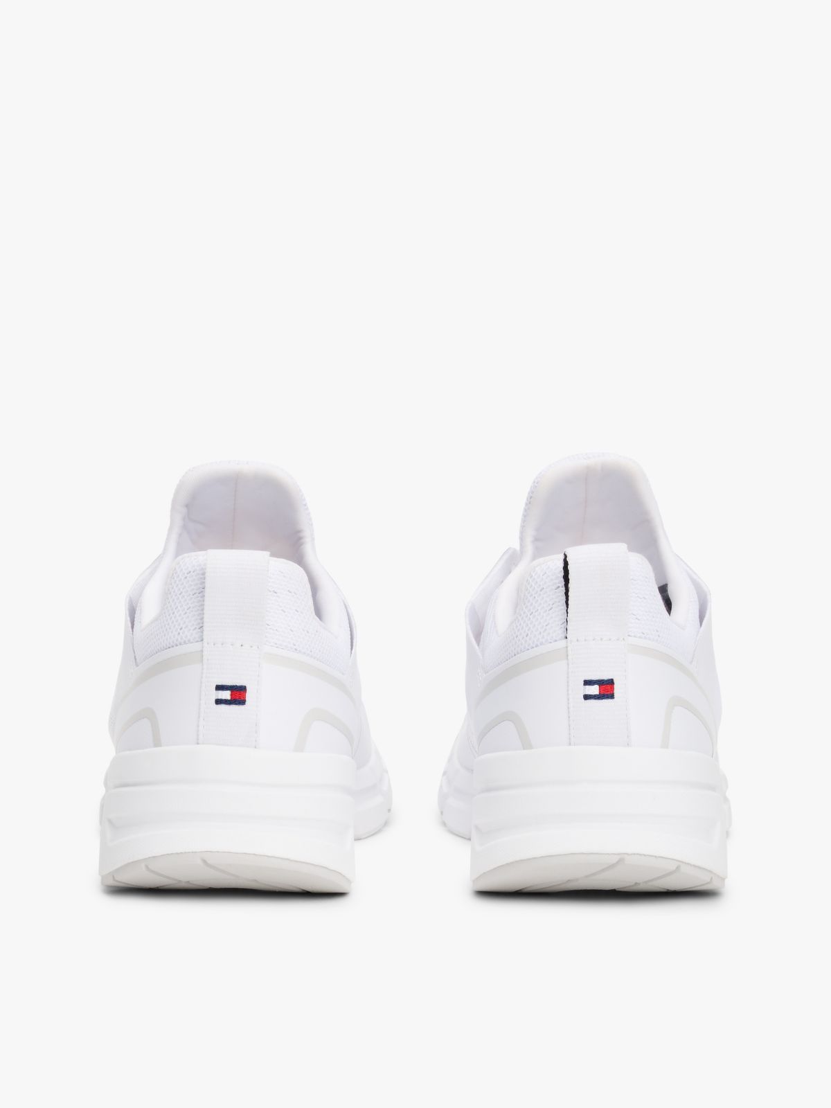 Mixed Media Runner Sneaker — White