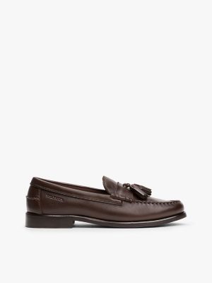 Leather Tassel Loafer, Cocoa
