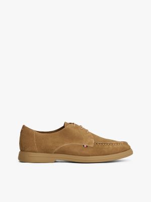 Suede Derby Shoe, Rooted Brown