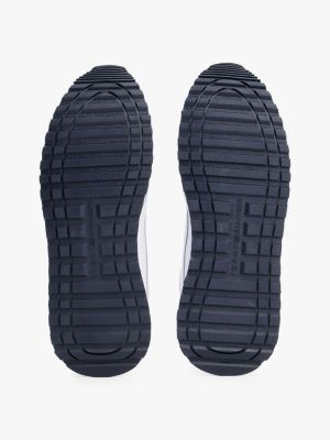Мужские кроссовки Tommy Hilfiger Leather-Mix Runner, цвет: Белый — фото 5