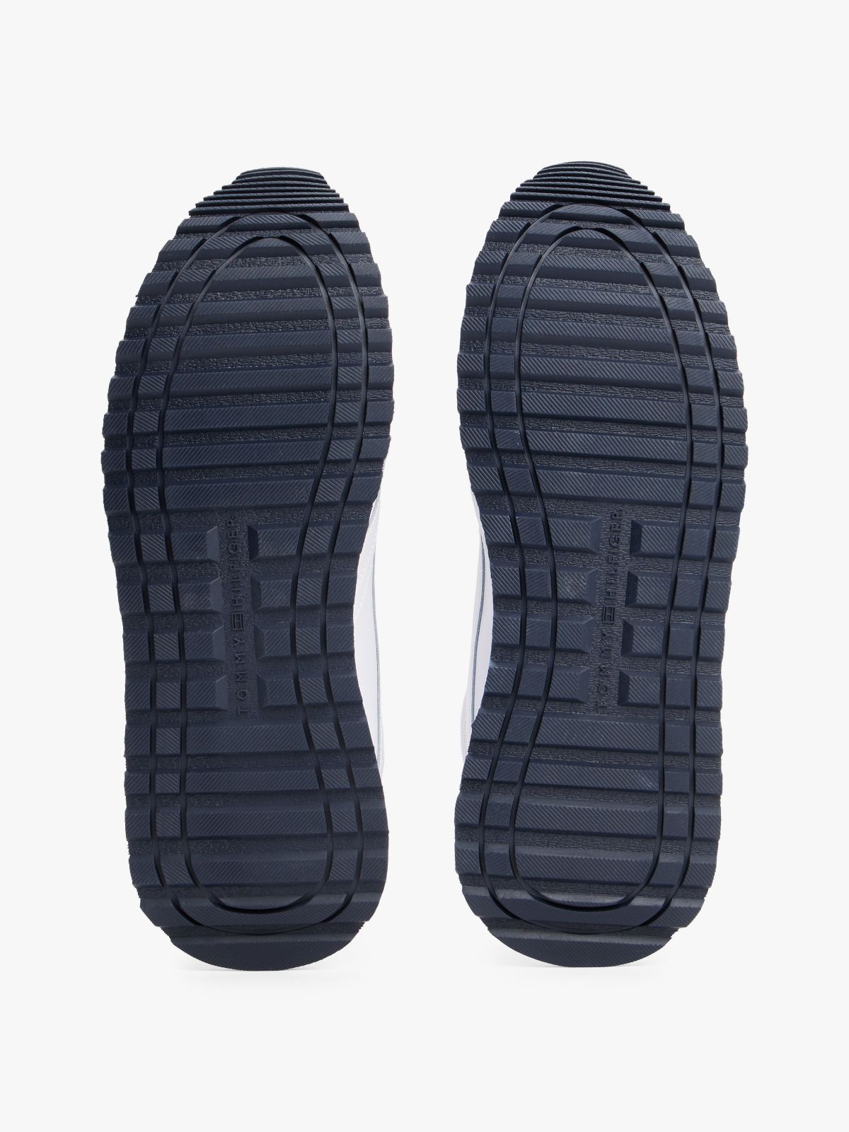 Leather-Mix Runner Sneaker — White
