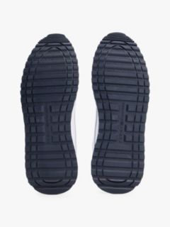 Leather-Mix Runner Sneaker — White 5