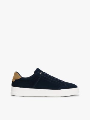 Suede Court Sneaker, Navy
