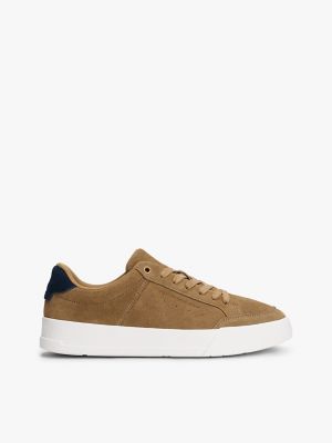 Suede Court Sneaker, Rooted Brown