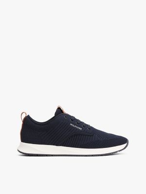Espadrille de course en tricot, bleu marine