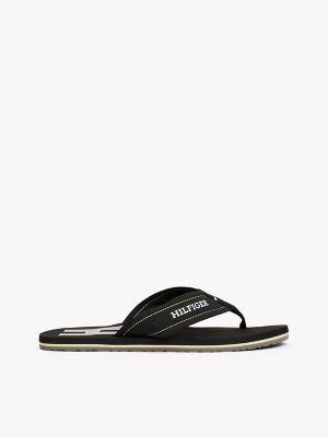 Hilfiger Padded Beach Flip-Flop, Black