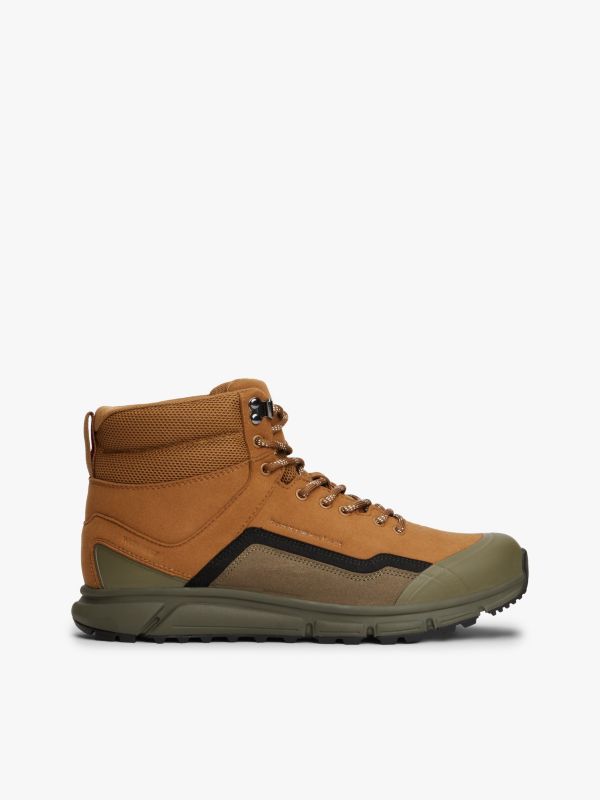 Waterproof High-Top Runner Boot — Desert Khaki