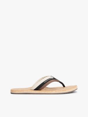 Hilfiger Cork-Sole Beach Flip-Flop, Black
