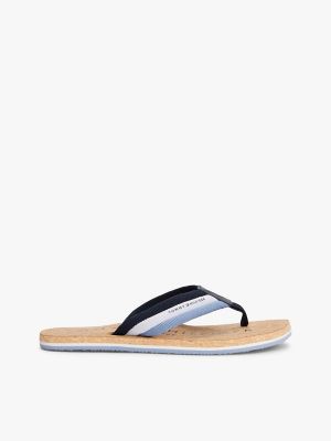 Hilfiger Cork-Sole Beach Flip-Flop, Navy