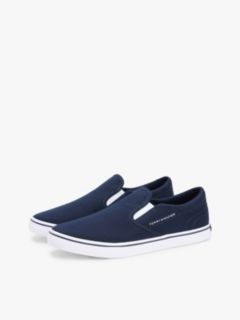 Vulcanized Canvas Slip-On Sneaker — Navy 2