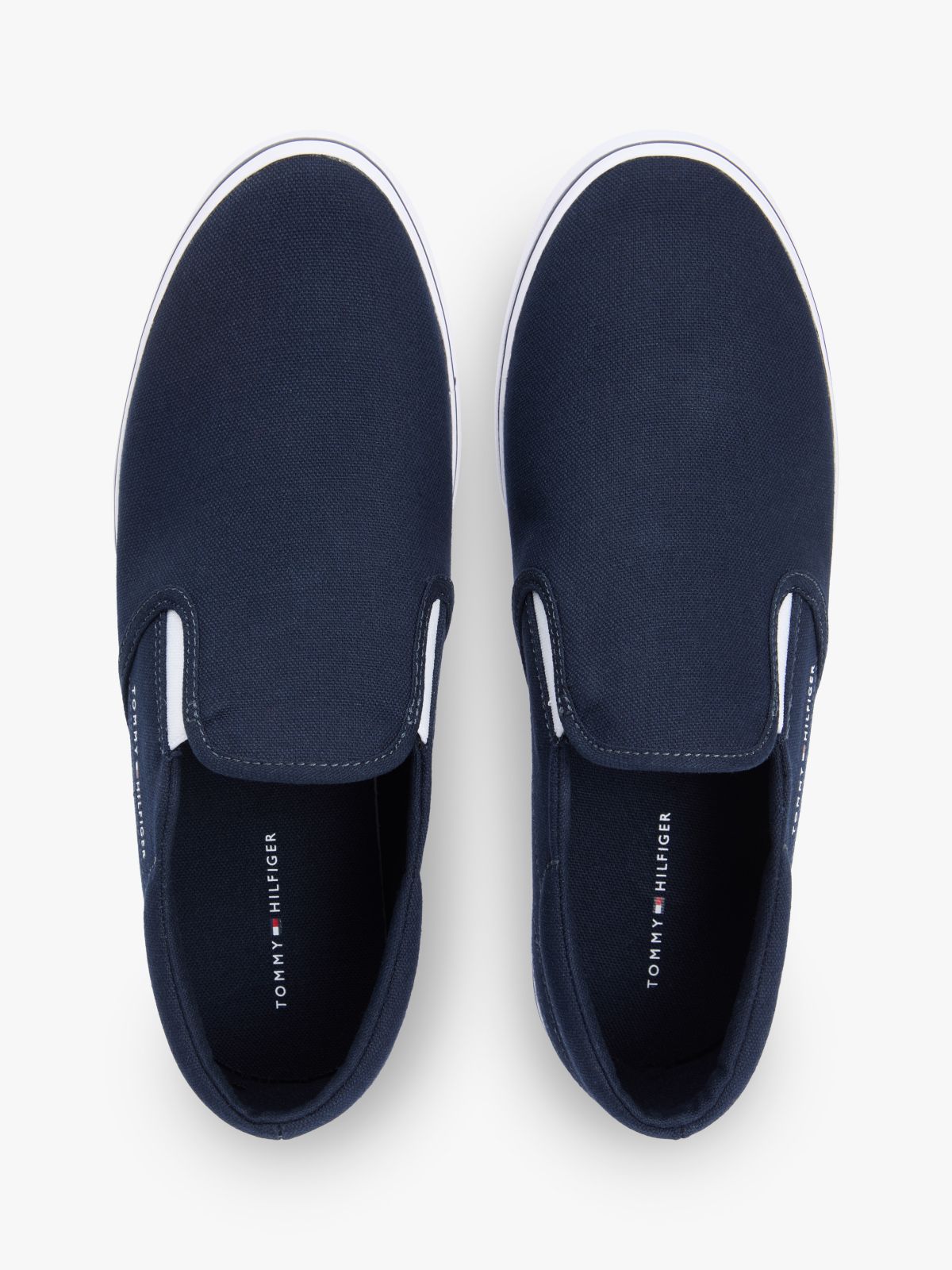 Vulcanized Canvas Slip-On Sneaker — Navy