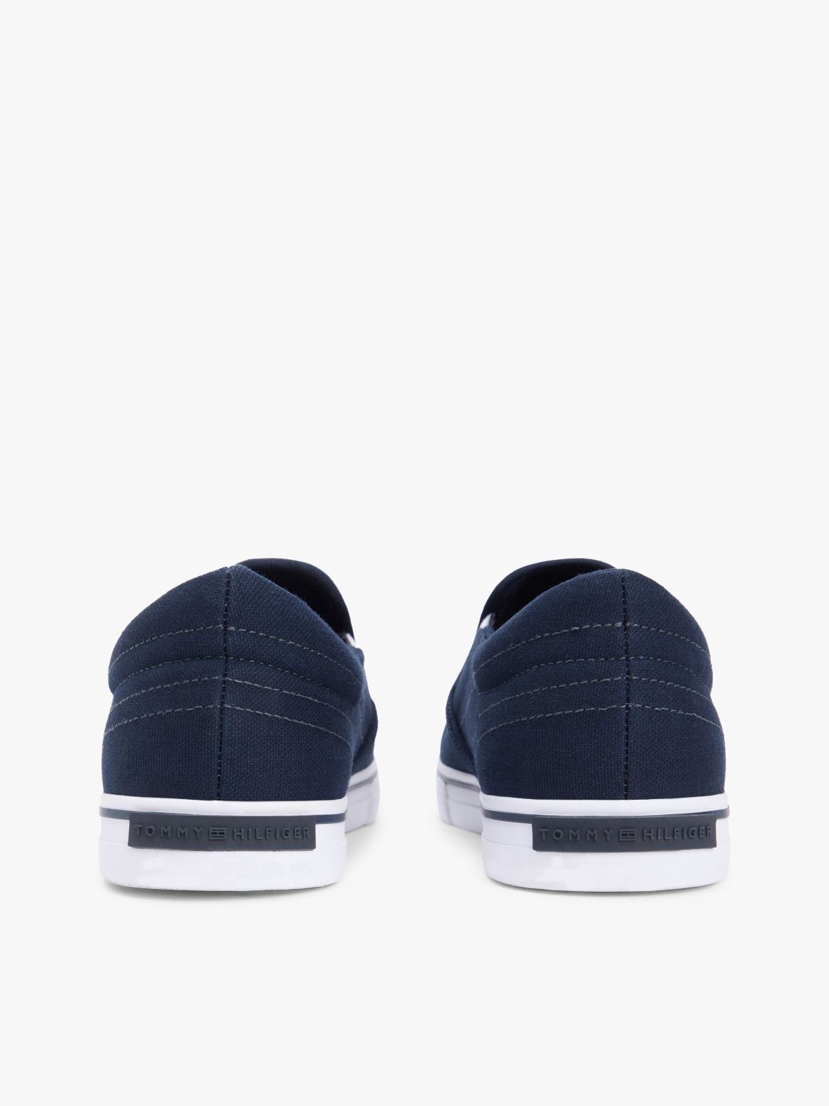 Vulcanized Canvas Slip-On Sneaker — Navy