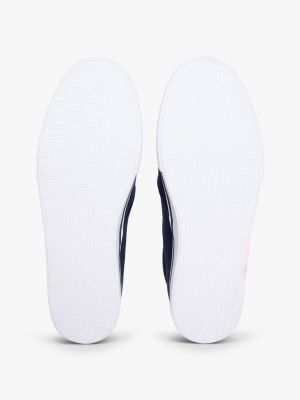 Мужские кроссовки Tommy Hilfiger Vulcanized Canvas Slip-On, цвет: Тёмно-синий — фото 5