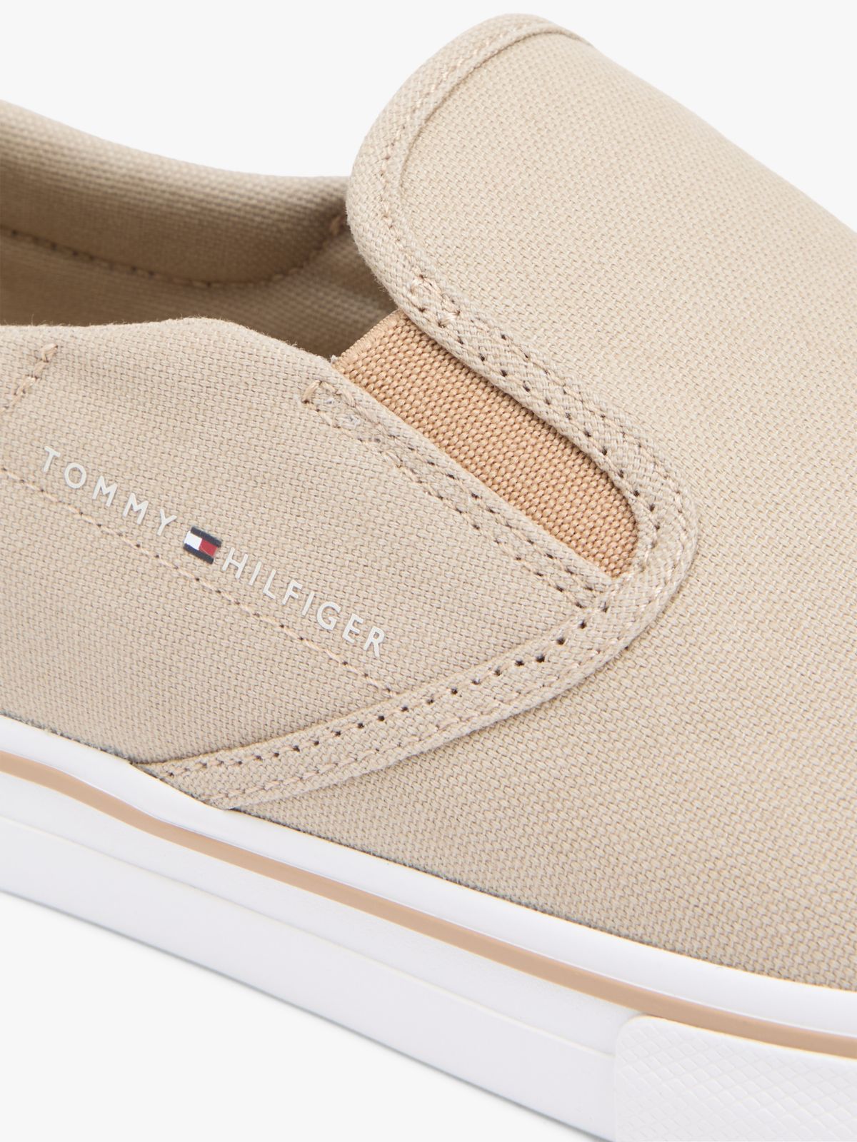 Vulcanized Canvas Slip-On Sneaker — Sandalwood