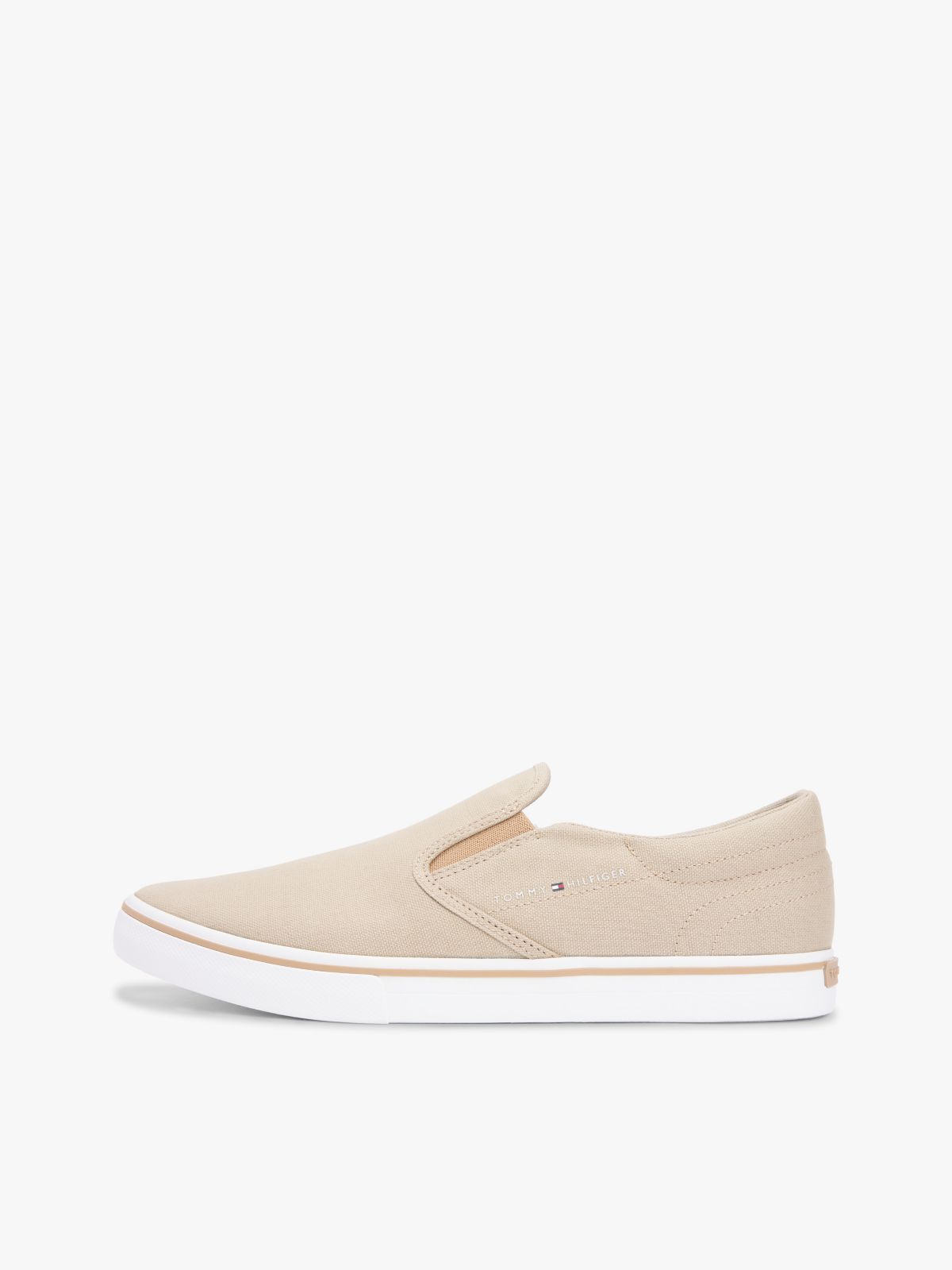 Vulcanized Canvas Slip-On Sneaker — Sandalwood
