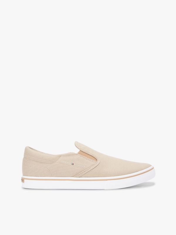 Vulcanized Canvas Slip-On Sneaker — Sandalwood